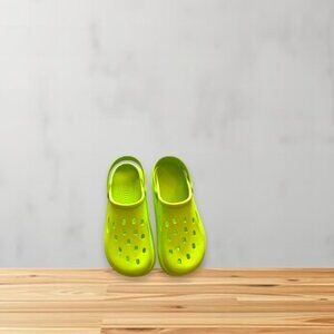 DIUS Clogs Size 10 Green EVA Slip On Garden Pool Shoes Waterproof Lightweight